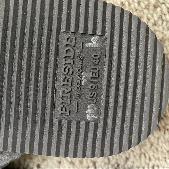 Fireside by Dearfoams Auburn Genuine Shearling Slipper-SZ 9 - Picture 10 of 16